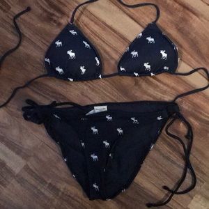 Abercrombie & Fitch Swim - Abercrombie logo navy bikini Abercrombie & Fitch Swim - Abercrombie logo navy bikini